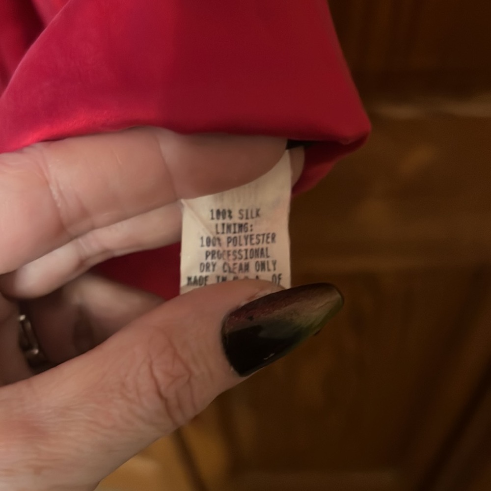 🔥HP🔥Vintage Betsey Johnson Red  Dress w/ Tie Back - Picture 3 of 4